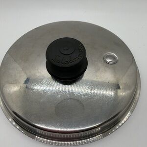 Saladmaster Stainless Steel Lid with Black Knob